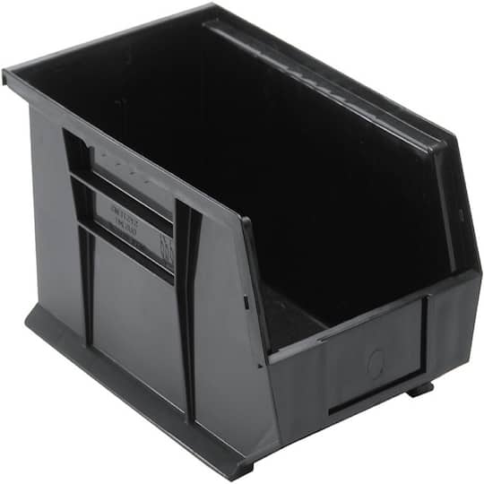 Quantum Storage Systems® Black 13.625" x 8.25" x 6" ULTRA Stack & Hang Bin